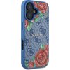 Etui GUESS 4G Flowers Print MagSafe do Apple iPhone 16 Niebieski Model telefonu iPhone 16