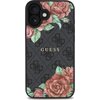Etui GUESS 4G Flowers Print MagSafe do Apple iPhone 16 Czarny Seria telefonu iPhone