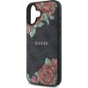 Etui GUESS 4G Flowers Print MagSafe do Apple iPhone 16 Czarny Typ Etui magnetyczne