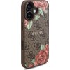 Etui GUESS 4G Flowers Print MagSafe do Apple iPhone 16 Brązowy Kompatybilność Apple iPhone 16
