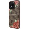 Etui GUESS 4G Flowers Print MagSafe do Apple iPhone 16 Pro Max Brązowy Model telefonu iPhone 16 Pro Max