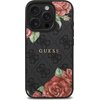 Etui GUESS 4G Flowers Print MagSafe do Apple iPhone 16 Pro Max Czarny Seria telefonu iPhone