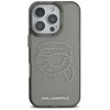 Etui KARL LAGERFELD IML Rhinestones Karl Head do Apple iPhone 16 Pro Max Czarny Seria telefonu iPhone