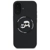 Etui KARL LAGERFELD Silicone Karl&Choupette Heads MagSafe do Apple iPhone 16 Czarny Seria telefonu iPhone