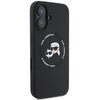 Etui KARL LAGERFELD Silicone Karl&Choupette Heads MagSafe do Apple iPhone 16 Czarny Kompatybilność Apple iPhone 16