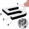 Zegar ścienny GOCKOWIAK Diy Nepri 3D Srebrny Kolor Srebrny