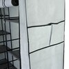 Szafa tekstylna GOCKOWIAK Olena (170 x 165 x 45 cm) Szary Materiał Włóknina