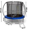 Trampolina XBOOST Henzen FT10 305 cm Materiał wykonania Polipropylen