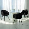 Krzesło EHOKERY Aston Velvet Czarny Głębokość [cm] 51