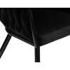 Krzesło EHOKERY Cofton Black Velvet Czarny Styl Glamour
