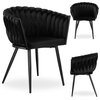 Krzesło EHOKERY Cofton Black Velvet Czarny Głębokość [cm] 53