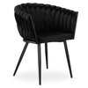 Krzesło EHOKERY Cofton Black Velvet Czarny