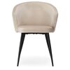 Krzesło EHOKERY Hampton Velvet Beżowy Materiał Metal