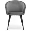 Krzesło EHOKERY Hampton Velvet Grafitowy Materiał Metal