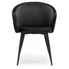 Krzesło EHOKERY Hampton Velvet Czarny Materiał Metal