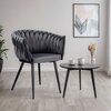 Krzesło EHOKERY Cofton Black Velvet Grafitowy Waga z opakowaniem [kg] 9