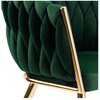 Krzesło EHOKERY Cofton Gold Velvet Ciemnozielony Przeznaczenie Do salonu