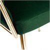 Krzesło EHOKERY Cofton Gold Velvet Ciemnozielony Styl Glamour
