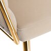 Krzesło EHOKERY Cofton Gold Velvet Beżowy Styl Glamour