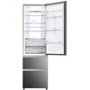 Lodówka HAIER HTW7620DNMP No Frost 205cm Ciemny Inox Roczne zużycie prądu 226 kWh = 259.9 zł