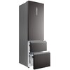 Lodówka HAIER HTW7620DNMP No Frost 205cm Ciemny Inox Położenie zamrażarki Na dole