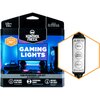 Opakowanie produktu przedstawia zestaw oświetlenia LED z napisem "KONTROL FREEK GAMING LIGHTS" oraz informacją, że pasuje do telewizorów do 55 cali. Na zdjęciu widoczny jest również pilot z przyciskami oznaczonymi jako "RGB LED", "MODE", "SPEED BRIGHT", "