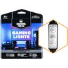 Opakowanie produktu przedstawia zestaw LED z napisem "KONTROL FREEK GAMING LIGHTS" oraz informacją "USB-POWERED LED KIT". Na opakowaniu widnieją również napisy: "9 FT 2.74 M", "MADE FOR PC, CONSOLE, TV, WALLS AND MORE", "KIT INCLUDES 6 LED-STRIPS", "CUSTO