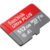 Karta pamięci SANDISK Ultra Plus microSDXC 512GB + Adapter Adapter w zestawie Tak