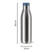 Butelka termiczna TEFAL Bludrop N3112710 700 ml Srebrno-niebieski Możliwość mycia w zmywarce Tak