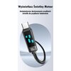 Kabel USB-C - USB-C USAMS z wyświetlaczem LCD Meteor Series SJ744USB02 100W 1.2m Czarny Długość [m] 1.2