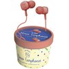 Słuchawki dokanałowe SBS Ice Cream Czerwony