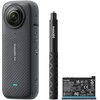 Kamera sportowa INSTA360 X4 ACTION BUNDLE, filmy 360° w rozdzielczości 8K/30 FPS, Wi-Fi, Bluetooth