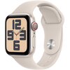 Apple Watch SE 2gen GPS + Cellular 40mm koperta z aluminium (księżycowa poświata) + pasek sportowy rozmiar S/M (księżycowa poświata)