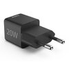 Ładowarka sieciowa HAMA SuperMini PD/QC 20W Czarny Kabel w zestawie Brak