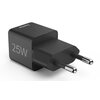 Ładowarka sieciowa HAMA SuperMini PD/QC 25W Czarny Kabel w zestawie Brak