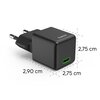 Ładowarka sieciowa HAMA SuperMini PD/QC 25W Czarny Napięcie wyjściowe [V] 3.3 - 11