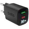 Ładowarka sieciowa SBS GAN 30W Czarny