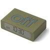 Budzik LEXON Flip Mini Khaki Kształt Prostokątny
