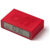 Budzik LEXON Flip Mini Czerwony Kształt Prostokątny