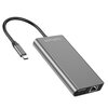 Hub 4SMARTS 8w1 458723 USB Typu C Szary