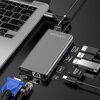 Hub 4SMARTS 8w1 458723 USB Typu C Szary Interfejs USB Typu C