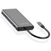 Hub 4SMARTS 8w1 458723 USB Typu C Szary Typ Pasywny