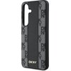 Etui DKNY Leather Checkered Pattern MagSafe do Samsung Galaxy S25 Czarny Typ Etui magnetyczne