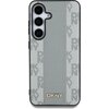 Etui DKNY Leather Checkered Pattern MagSafe do Samsung Galaxy S25 Ciemnoszary Seria telefonu Galaxy S