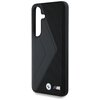 Etui BMW Leather Oversized Stripes MagSafe do Samsung Galaxy S25 Czarny Typ Etui magnetyczne