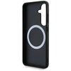 Etui BMW Leather Oversized Stripes MagSafe do Samsung Galaxy S25 Czarny Typ Etui nakładka