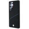 Etui BMW Leather Textured And Smooth MagSafe do Samsung Galaxy S25 Ultra Czarny Seria telefonu Galaxy S