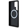 Etui BMW Leather Oversized Stripes MagSafe do Samsung Galaxy S25 Ultra Czarny Typ Etui nakładka