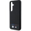 Etui BMW Leather Tricolor Stripe MagSafe do Samsung Galaxy S25+ Czarny Typ Etui magnetyczne