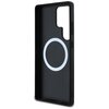 Etui BMW Leather Tricolor Crossing Stripes MagSafe do Samsung Galaxy S25 Ultra Czarny Typ Etui nakładka